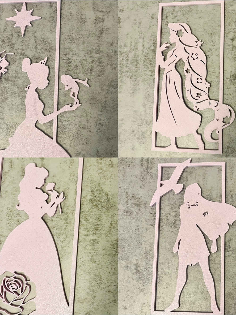 Pink Fairy Tale Princess Wall Art Set - Home Wall Decor